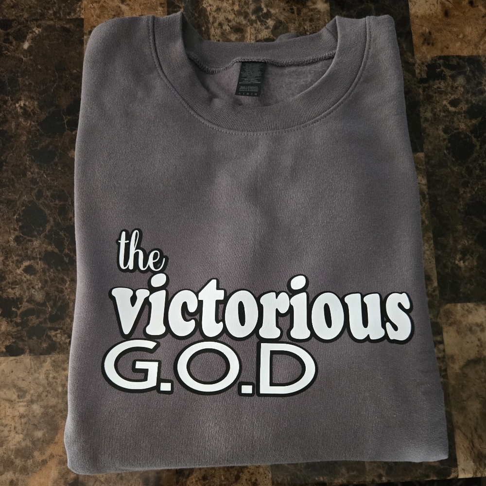 Victorious G.O.D. Gray Sweatshirt